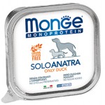 Monge Dog Monoproteico Solo Консервы для собак паштет из утки 150 г